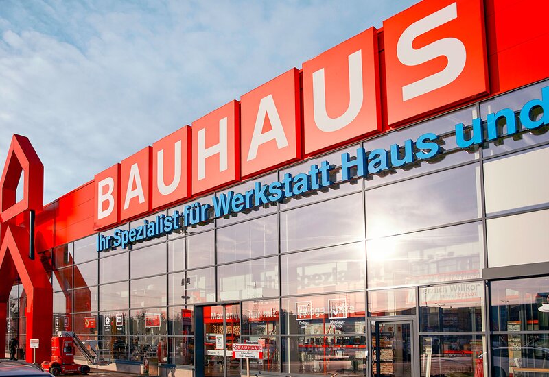 Außenansicht eines BAUHAUS Fachcentrums